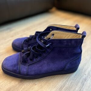 Christian Louboutin High-Top Sneakers - Purple Suede